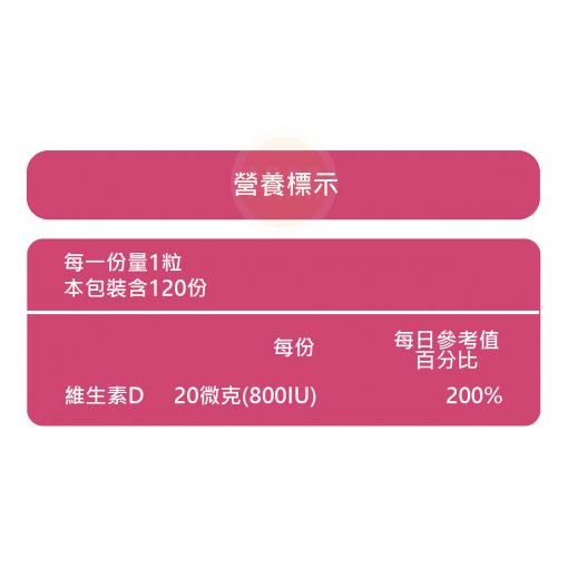 吉爾康維生素D3軟膠囊 120顆：圖片 3